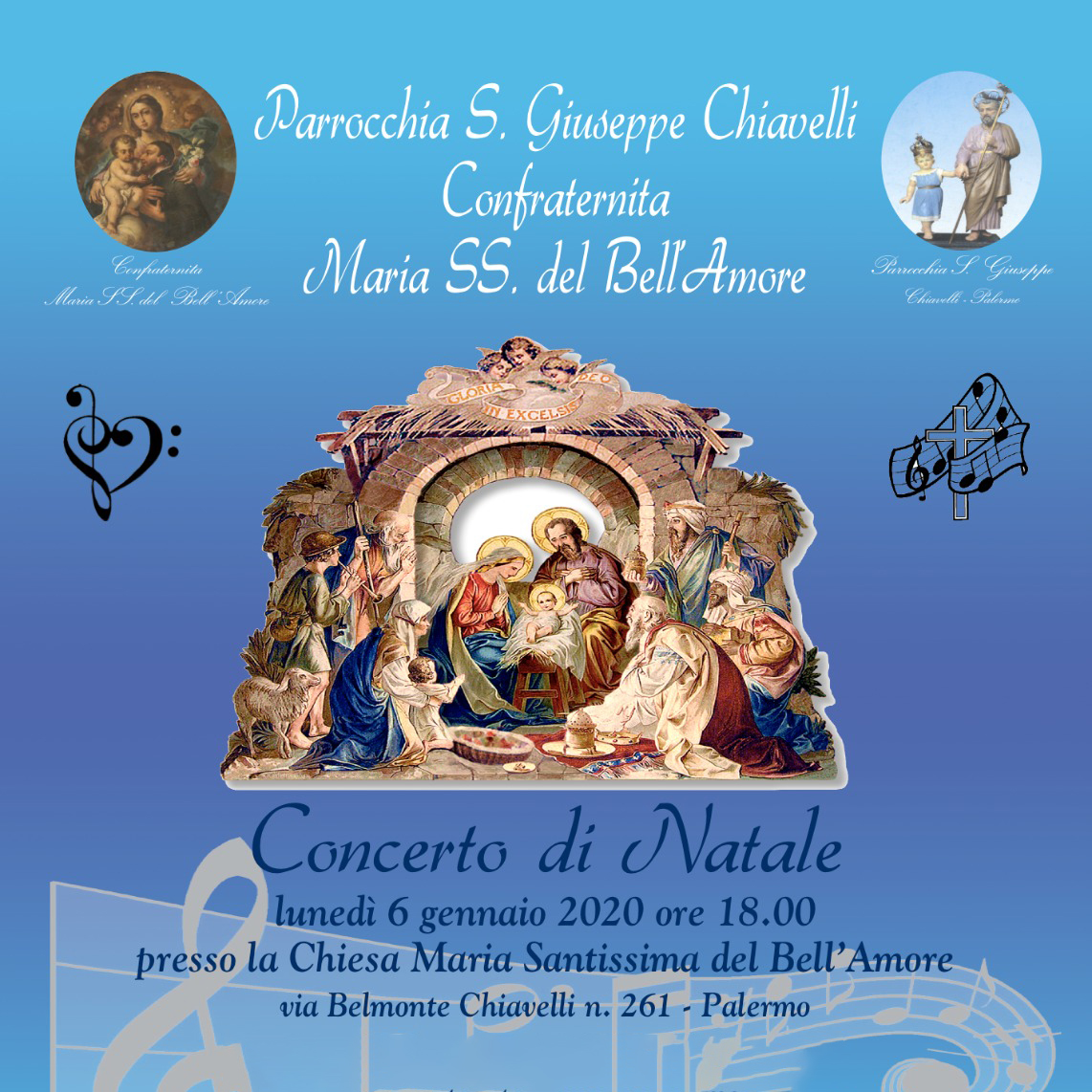 Concerto di Natale – Corale Maria SS. del Bell’Amore, Palermo 06/01/2020