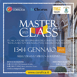 Masterclass e Workshop – Agrigento 13-14/01/2023
