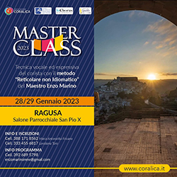Masterclass e Workshop – Ragusa 27-29/01/2023